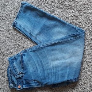 Levi's mid rise slim cuffed denim jeans